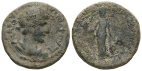 Roman Provincial
Lydia. Philadelphia. Pseudo-autonomous imprinting.
Bronze. 2nd century AD
Obverse: Draped bust of the Senate on the right.
Rev: A...