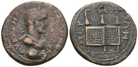 Roman Provincial PAMPHYLIA. Perge. Herennius Etruscus , 251. Diassarion (Bronze). Γ•M•K•ЄPЄN•ΔЄKION•K•CЄB Laureate, draped and cuirassed bust of Heren...