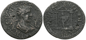 PAMPHYLIA, Perga. Gallienus. AD 253-268. Æ 10 Assaria . Radiate, draped and cuirassed bust right; I before / ΠEΡΓAΩ-N NEΩKO around, ΠΩN in exergue, Ty...