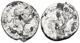 Roman Imperial
Trajan (AD 98-117). AR denarius . NGC VF, brushed, punch marks. Rome, AD 103-111. IMP TRAIANO AVG GER DAC P M TR P, laureate bust of T...