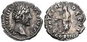 ROMAN IMPERIAL
ROMAN EMPIRE, Antoninus Pius, 138-161, AR Denarius (145-161), Rome. Honorable. Bust right, ANTONINVS AVG PIVS PP TRP XXII. Rs.Kaiser l...