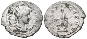 Roman Imperial
Gordianus III (238-244), AR antoninianus Silver.

Weight:4,6 gr
Diameter:26,3 mm