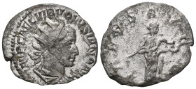 Roman Imperial 
Volusianus (251-253) - AR Antoninianus (Rome AD 253) AR.

Weight:2,2 gr
Diameter:21,4 mm
