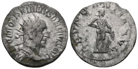 Roman Imperial
Trajan Decius, 249-251. Antoninianus (Silver), uncertain branch mint, circa 250-251. IMP CAE [TRA DE]C AVG Radiate and cuirassed bust ...
