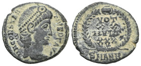 Roman Imperial
Constantius II, 337-361. Follis (Bronze), Antiochia, 347-348. D N CONSTAN-TIVS P F AVG Pearl-diademed head of Constantius II to right....