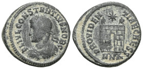 ROMAN IMPERIAL
CONSTANTIUS II, as Caesar. 324-337 AD. Æ Follis . Nicomedia mint. Struck 326-7 AD. FL IVL CONSTANTIVS NOB C, laureate, draped and cuir...