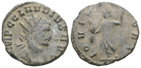 ROMAN IMPERIAL
CLAUDIUS II Gothicus 268-270. AE-Antoninian , Rome. Bust with armor and crown of rays to the right. IMP C CLAVDIVS AVG / IOVI V-ICTORI...