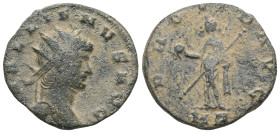 Roman Imperial
Gallienus AD 253-268. Cyzicus
Follis Æ.

Weight:3,3 gr
Diameter:19,9 mm