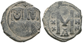 Byzantine Michael II the Armorian and 'Stammerer' (820-829) AE Follis (Bronze) Michael II the Armorian and 'Stammerer' (820-829) AE Follis (Bronze, 5,...