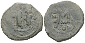 Byzantine
HERACLIUS with HERACLIUS CONSTANTINE (610-641) AE Follis (Bronze ) Cyzicus. Dated RY 3 (612/3, restriked on earlier Phocas issue
Obv: δδ N...