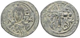 Byzantine Anonymous Folles, time of Nicephorus III, circa 1078-1081. Follis (Bronze), Class I, Constantinopolis. Bust of Christ facing, nimbate, weari...