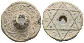 Islamic Lead Seals , 11th - 13th Centuries.

Weight:15,1 gr
Diameter:28,6 mm