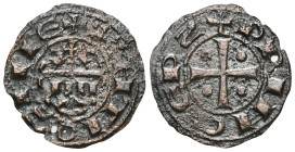 NAPOLI. Carlo II d’Angiò (1285-1309) Denaro gherardino (g. 0,55). Tre gigli e lambello R/ Croce. MIR 26 Pann. 5. MI - qSPL.Very fine.

Weight:0,7 gr...