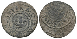 Country Livonia
Period Swedish occupation of Riga 1621 - 1710
Currency Livonian thaler
Coin type Circulation coins
Denomination 1 solidus
Year 16...