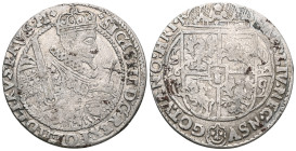 Poland. Sigismund III. A.D. 1587-1632. AR orte. 1622. SIGIS III D G REX POL M D LI RUS PRVS M, crowned bust right holding globe cruciate and sword / S...