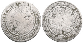 D:G•GEORGIUS•DUX(XV)SIL•LIGN•& BREG 1664 MONETA NOVA-ARGENTEA.AR

Weight:5,6 gr
Diameter:29,5 mm