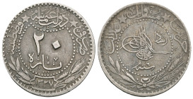 Ottoman , Mehmed V, Constantinople, 20 Para, AH 1327/6 , very fine.

Weight:2,4 gr
Diameter:18,7 mm