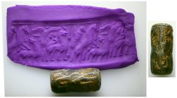 AKKADIAN 2269-2189 BC , Time of Dudu, Brown Chalconey Stone.
From a Mcdowel families collection, formed before 2005.
Weight:50,4 gr
Diameter:20,1 m...
