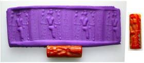 Mesopotamia , 1661-1642 BC Intaglio Carnelian Stone, Rare.
From a Mcdowel families collection, formed before 2005.
Weight:12,5 gr
Diameter:15 mm