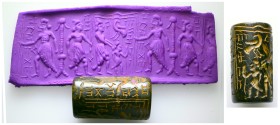 Mesopotamia , 1820-1730 BC Babylon Period Big Black Serpentine Stone.
From a Mcdowel families collection, formed before 2005.
Weight:58,9 gr
Diamet...