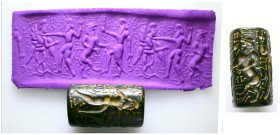 Mesopotamia , 1801-1706 BC Babylon Period Big Black Cahalcone Stone.
From a Mcdowel families collection, formed before 2005.
Weight:61,6 gr
Diamete...