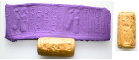 Mesopotamia , 1825-1821 BC , Limestone.
From a Mcdowel families collection, formed before 2005.
Weight:48,1 gr
Diameter:45,8 mm