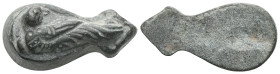 ANCIENT ROMAN BRONZE FIGURINE . (3rd-4th century).Ae. Very Fine.

Weight:8,5 gr
Diameter:23,2 mm