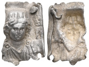 ANCIENT ROMAN BRONZE FIGURINE . (3rd-4th century).AR. Very Fine.

Weight:1,4 gr
Diameter:20,6 mm