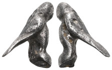 ANCIENT ROMAN SILVER EAGEL FIGURINE . (3rd-4th century).AR. Very Fine.

Weight:2,5 gr
Diameter:14,9 mm