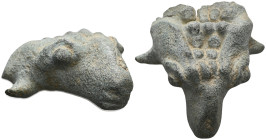 ANCIENT ROMAN BRONZE RAM`S HEAD . (3rd-4th century).AE. Very Fine.

Weight:32,7 gr
Diameter:41 mm