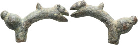 ANCIENT ROMAN BRONZE ANIMAL FIGURINE . (3rd-4th century).AE. Very Fine.

Weight:38 gr
Diameter:54 mm