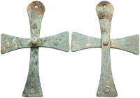 ANCIENT BYZANTINE EMPIRE BRONZE CROSS ( 8th - 10 th century ) .Ae

Weight:77,7 gr
Diameter:132,1 mm