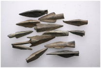 GROUP OF ANCIENT ROMAN BRONZE OBJECTS.