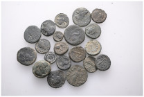 ANCIENT BRONZE COINS.SOLD AS SEEN.NO RETURN.
