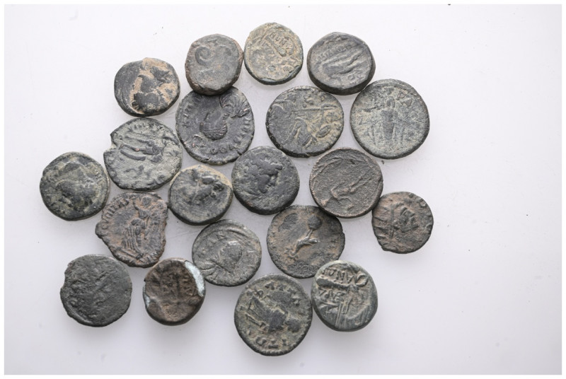 ANCIENT BRONZE COINS.SOLD AS SEEN.NO RETURN.