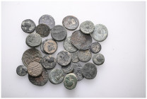ANCIENT BRONZE COINS.SOLD AS SEEN.NO RETURN.