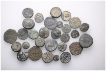 ANCIENT BRONZE COINS.SOLD AS SEEN.NO RETURN.
