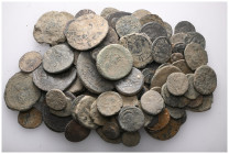 ANCIENT BRONZE COINS.SOLD AS SEEN.NO RETURN. ( 100 PIECE)