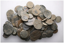 ANCIENT BRONZE COINS.SOLD AS SEEN.NO RETURN. ( 100 PIECE)