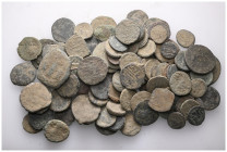 ANCIENT BRONZE COINS.SOLD AS SEEN.NO RETURN. ( 100 PIECE)