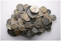 ANCIENT BRONZE COINS.SOLD AS SEEN.NO RETURN. ( 100 PIECE)