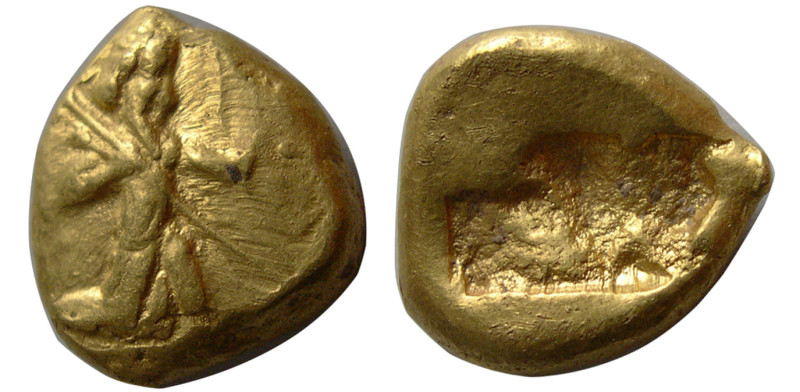 ACHAEMENID EMPIRE, temp. Xerxes II to Artaxerxes II. Circa 420-375 BC. Gold Dari...