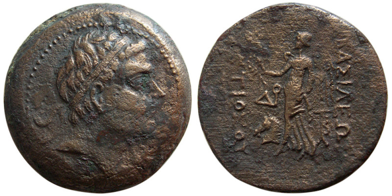 SELEUKID KINGDOM, Antiochus III, the great. 222-187 BC. Æ (22.05 gm; 32 mm). Ecb...