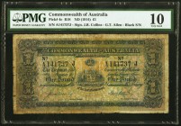 Australia Commonwealth of Australia 1 Pound ND (1914) Pick 4c PMG Very Good 10. A decent enough example of this rare type, which is the final of three...