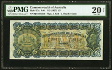 Australia Commonwealth Bank of Australia 5 Pounds ND (1927) Pick 17a PMG Very Fine 20 Net. A scarce, higher denomination issue which features the sign...
