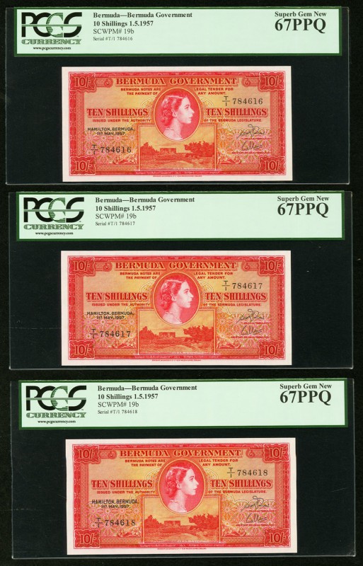 Bermuda Bermuda Government 10 Shillings Bermuda Government 1.5.1957 Pick 19b Thr...