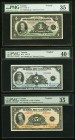 BC-2 $1 1935 PMG Choice Very Fine 35; BC-3 $2 1935 PMG Extremely Fine 40 EPQ; BC-5 $5 1935 PMG Choice Very Fine 35 EPQ. An attractive trio of lightly ...