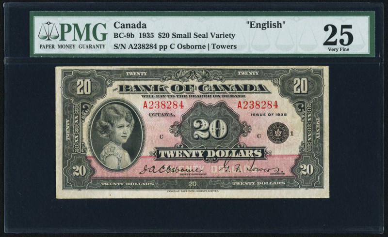BC-9b $20 1935 PMG Very Fine 25. A pleasing and original example of this popular...