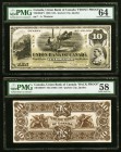 Quebec City, PQ- Union Bank of Canada $10 2.8.1886 Ch.# 730-10-04p1; p2 Front and Back Uniface Proofs PMG Choice Uncirculated 64; Choice About Unc 58....