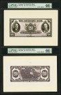 Toronto, ON- Dominion Bank $20 1931 Ch.# 220-24-10fp; bp Face and Back Proofs PMG Gem Uncirculated 66 EPQ (2). Vibrant colors and bright paper is seen...